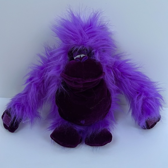 B.J. TOY Plush Purple Gorilla - Picture 1 of 12